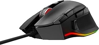 AOC AGM600 Wired Ergo Mouse 10 Buttons Right-Handed RGB Gaming