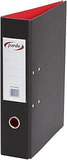 Archivador de palanca pardo folio plastico 2 anillas de 70 mm color negro