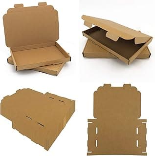 218 x 159 x 20 mm || A5/C5 || Paquete de 50 || AKAR Corrugado Manila Caja postal grande C5 A5 Cajas postales Royal Mail PIP Cajas C5 Cajas de cartón fuerte C5 Buzón grande Cajas postales
