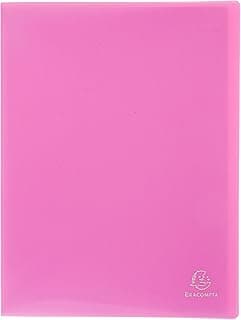 Exacompta 88226E Opak - Portadocumentos (A4, 20 fundas, 40 vistas), color rosa