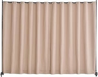 VEVOR Biombo Separador 308,5x45x245,5 cm Biombo Portátil con Ruedas Tela de Poliéster Separador de Ambientes de Privacidad con Ruedas para Oficina, Hospital, Dormitorio, Comedor, Estudio, Marrón