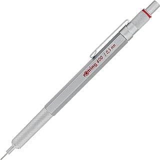 Rotring 600, Portaminas con Caja de Regalo, Plata, Punta de 0.5 mm