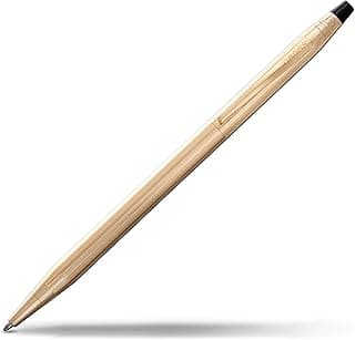 CROSS Classic Century - Bolígrafo recargable de metal de acción giratoria de edición limitada con citas chapadas en oro de 23 quilates, bolígrafo mediano, incluye caja de regalo premium y cartucho