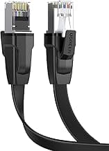 UGREEN Cable de Red Ethernet LAN 40Gbps 2000MHz Plano con Conector RJ45 Compatible con PS5, PS4, Xbox X/S, PC, TV Box, Router, Servidor NAS, Cat 8/7/6a, 1 Metro
