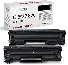 SMARTOMI CE278A 78A Compatible Cartucho de Tóner para HP 78A CE278A para Laserjet Pro P1606 P1606DN P1600 P1560 P1566 M1536DNF M1536 MFP(2 Negro)