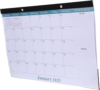 Angoily Calendario Para Colgar En La Pared Calendario De Escritorio 2025-2026 Mensual Mes Largo Calendarios Calendarios De Oficina Muro Mensual Accesorios De La Oficina En Casa Verde Papel