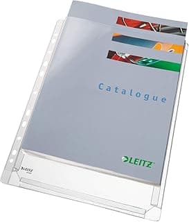 Leitz 47563003 Maxi Document Wallet A4 PVC 1 x Pack de 5 Fundas