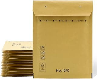 Sobres Acolchados, Sobres de Burbujas, Sobres Acolchados de Burbujas Kraft con Cierre Autoadhesivo, Bolsas para Envíos de Ropa, Sobres Acolchados Kraft - SIDI (180x260mm, 20 uds)