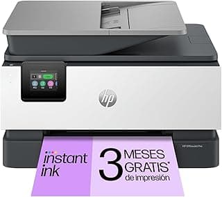 HP OfficeJet Pro 9120e, Impresora multifunción profesional de inyección de tinta A4 a color, copia, escáner, fax, Wi-Fi, impresión a doble cara automática, 22 ppm, 3 meses Instant Ink con HP+, Gris