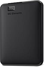 WD 2TB Elements, Disco duro externo portátil, USB 3.0, Negro