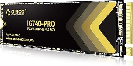 ORICO SSD 4TB M.2 NVMe Industrial, hasta 7400MB/s, PCIe 4.0 M2 SSD con TLC 3D NAND y Disipador Térmico Innovador, para Edge Computing, PC Industrial, Portátil Personal y PS5 - IG740PRO