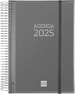 Finocam - Agenda Espiral Personalizable Basics 2025 1 Día Página Enero 2025 - Diciembre 2025 (12 meses) Español