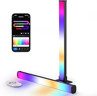 LuminexDesigns Barra de Luz LED RGB TV y Gaming 40cm – Sincronización Musical y Control por App para Iluminación y Decoración