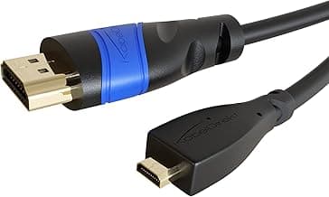 KabelDirekt – 1,5m Cable Micro HDMI (High Speed HDMI con Ethernet, Conector Tipo A a Conector Tipo D, 4K Ultra HD, 3D, Full HD 1080p, HDR, ARC, HDTV)