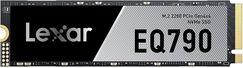 Lexar EQ790 2TB SSD M.2 2280 PCIe Gen4x4 NVMe 1.4 SSD Interno, Velocidad hasta 7000 MB/s, para Cargas de Trabajo Intensivas y Juegos de PC PS5, Unidad de Estado Sólido Interna de Alto Rendimiento