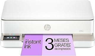 HP Envy 6120e 714L8B, Impresora multifunción de inyección de tinta A4 a color, Conexión Wi-Fi, Impresión a doble cara automática, hasta 10 ppm, 3 meses de impresión Instant Ink con HP+, Blanca