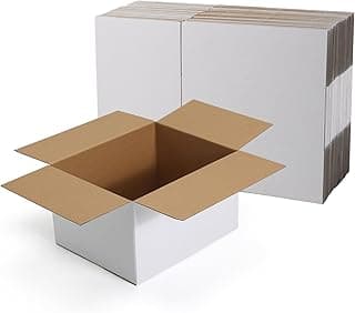 HORLIMER 25 Paquetes de Cajas de Carton para Envios 25,4 x 20,4 x 15,3 cm, Cajas Regalo Carton, Cajas Embalaje Cartón para Pequeñas Empresas