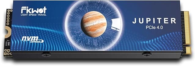 Fikwot FX910 M.2 SSD 2TB NVMe SSD Interno para Juegos PCIe Gen4 con Disipador Térmico, hasta 7300 MB/s, Disco Duro Interno M.2 2280 para PS5, Ordenador de Sobremesa y Portátil
