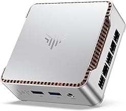 NiPoGi Essenx E2 Mini PC N150 Twin Lake (hasta 3.6GHz,6W Solo),16GB DDR4 512GB M.2 SSD,Mini Ordenadore W-11 Pro,4K@60Hz Dual Display,HDMI 2.0, DP, WiFi,BT, Mini Computadora Casa/Negocios 0.27KG Solo