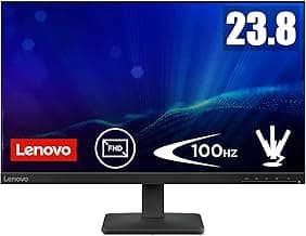 Lenovo L24-4e - Monitor FHD 23.8" (IPS, 1920x1080, Tasa de Refresco 48 Hz – 100 Hz, Tiempo de Respuesta de 4 ms, HDMI 1.4, VGA, VESA 100 x 100 mm) Soporte de Inclinación, Negro