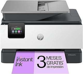 HP OfficeJet Pro 9120e, Impresora multifunción profesional de inyección de tinta A4 a color, copia, escáner, fax, Wi-Fi, impresión a doble cara automática, 22 ppm, 3 meses Instant Ink con HP+, Gris