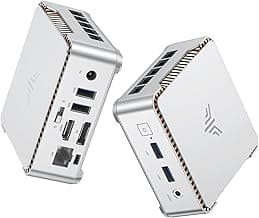 NiPoGi E2 Mini PC W-11 Pro,Ιntel Alder Lake N97(Defeat N100/Ν95,hasta 3.6GHz),16GB DDR4/256GB M.2 SSD,Mini Ordenador 4K@60Hz Dual Display,HDMI 2.0/DP/WiFi/BT,Mini Computadora para Negocios/Escuela
