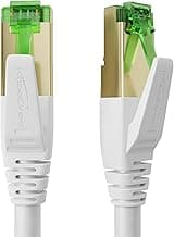 KabelDirekt – Cable Ethernet Cat 7 – 3m – Cable de red/LAN/RJ45, 10Gbit/s – Disponible en 0,25-30m (Para redes de alta velocidad, juegos, PC, conmutador/router/módem, blanco)
