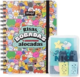 Lote de Mr.Wonderful - Agenda Bo-Bo Escolar 2025-26 Semanal + Mr. Wonderful - Kit para Decorar tu Agenda 2025 - Make it nice