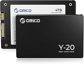 ORICO 4TB SSD SATA III 6Gb/s 2.5" SSD Interno, Velocidad de Lectura de hasta 500 MB/s, Compatible con Computadora Portátil y de Escritorio- Y20