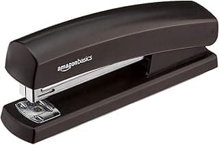 Amazon Basics Grapadora con capacidad 1000 grapas 1 unidad, color negro