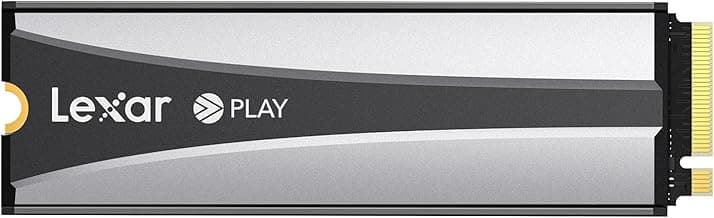 Lexar Play 2280 2TB SSD con disipador de Calor, PCle Gen 4x4 NVMe, PS5, Velocidad de hasta 7400 MB/s, Unidad de Estado sólido Interna de Alto Rendimiento, Compatible con Playstation 5