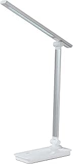 BEL AIR HOME - Lámpara Flexo LED Para Escritorio Serie ARQUITECH Táctil con 3 Intensidades 5W 6500K (BLANCO Y GRIS)
