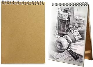 30 Hojas Cuadernos de Bocetos A4, 160g Caras Bloc de Dibujo Papel, Cartucho de Papel Blanco para Paisaje, Pintura Artista