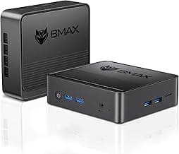 BMAX Mini PC B3 N5095 (hasta 2,9 GHz) 8GB RAM/256GB SSD W-11 Pro Mini Ordenador de sobremesa Pantalla Doppio schermo 4K Cubierta Push-Pull WiFi 5/ Dual HDMI/USB 3.0/ BT 4.2