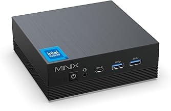 MINIX Z150-Aero Mini PC, Intel N150 (Upgraded N100), 16GB DDR4, 512GB PCIe 3.0 NVMe SSD Micro Mini Computer, 4K Triple Display/1GB+2.5G Dual LAN/USB-C/WiFi 5/BT5.1/Vesa Mount/Auto Power On