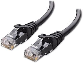 Cable Matters 10G Cable Ethernet Cat 6 Moldeado 6m (Cable Cat 6, RJ45 Cat 6) en Negro - 6 Metro