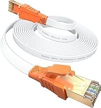 Cable Ethernet 1.5m/3m/5m/10m/15m/20m- Cat 8 Cable de Red Alta Velocidad 40 Gbps 2000MHz Cable LAN con Conectores RJ45 para Routers, Módems, Consolas, TV Box, más Rápido que el CAT5e,CAT6,CAT7,Plano