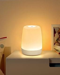 FOMYHEARD Luz Nocturna Infantil para Dormitorio Salón, LED Lamparas de Mesita Regulable Táctil con Modo Cálido y 256 Colores Cambio, USB Recargable Lámpara de Noche Adultos con Temporizador