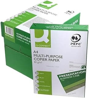Papel fotocopiadora q-connect din a4 80 gramos paquete 5 x 500 hojas