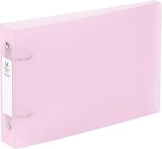 Viquel Bristol - Archivador de tarjetas con etiquetas de identificación (2 anillas, tamaño A5 (25 x 16,5 cm), color rosa