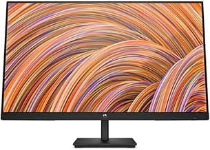 HP V27i G5 Monitor de 27" FHD 16:9, Antirreflejo, Panel IPS 75Hz, Tiempo de Respuesta 5 ms, Inclinable, VESA 10x10 cm, AMD FreeSync, 250 Nits, Low Blue Light, Negro