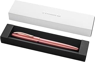 Pelikan, Pluma estilográfica Jazz Nobel Recargable, Diseño Moderno y Sofisticado, Plumín Mediano, Caja de Regalo Incluida, Color Rosa