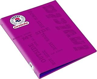 Invicta, Archivador de anillas color morado, tamaño A4, 4 anillas