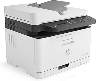 HP Color Laser MFP 179fnw 4ZB97A, Impresora Láser Color Multifunción, Imprime, Escanea, Copia y Fax, Wi-Fi, Ethernet, USB 2.0 alta velocidad, HP Smart App, Panel de Control LCD, Blanca