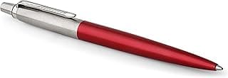 Parker Jotter bolígrafo | rojo (Kensington Red) | Punta mediana con recambio de tinta azul | en estuche de regalo