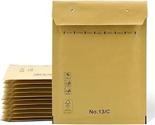 Sobres Acolchados, Sobres de Burbujas, Sobres Acolchados de Burbujas Kraft con Cierre Autoadhesivo, Bolsas para Envíos de Ropa, Sobres Acolchados Kraft - SIDI (120x215mm, 50 uds)