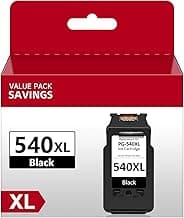 Economink 540XL Cartuchos, PG-540 Negro Compatible con Tinta Canon 540 XL Negro, para Pixma MG3650 MX475 MG3550 MG3650s MG4250 MG3600 MG3200 MG3150 MX395 TS5151 MX535 TS5150 (1 Negro, Pack de 1)