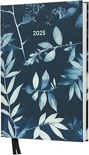Kokonote Agenda 2025 dos días por página Prussian Blue - Agenda A5 2025, Agenda anual 2025 adulta l Agendas 2025 - Papaleria Bonita