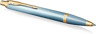 Bolígrafo Parker IM Writing Rituals, acabado verde con degradado, adornos dorados, punta media, tinta azul, estuche de regalo