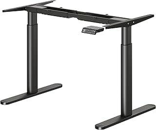 MAIDeSITe EL2 Pro Art Marco de Escritorio Elevable Eléctrico Pluscon Diseño de Pata Ovalada, Mesa Elevable Escritorio de Doble Motor Capacidad de Carga de 180 kg, 4 Control de Memoria